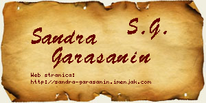 Sandra Garašanin vizit kartica